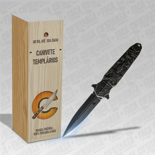 Canivete Templários Medieval - Aço Inox 420 – Para Quem Você Valoriza